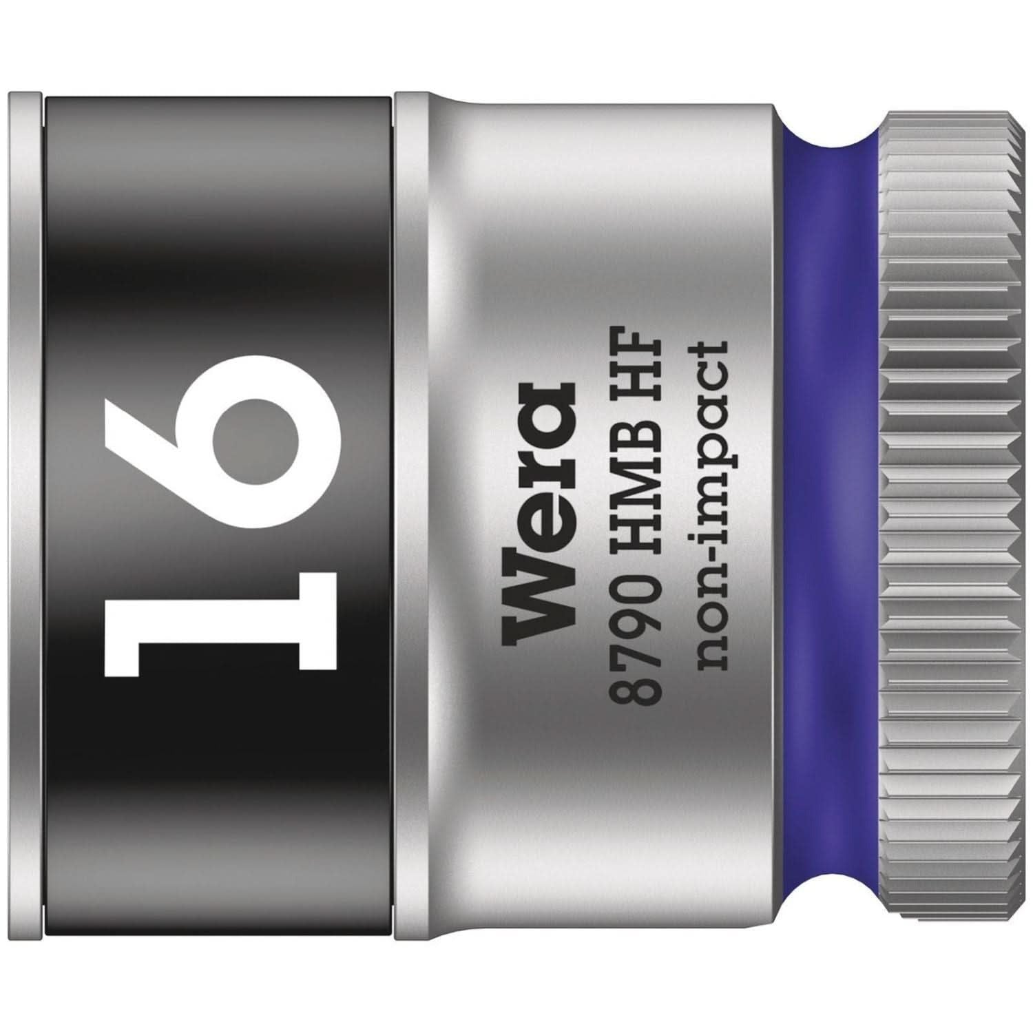 Wera 8790 Hmb Hf Zyklop Socket With 3/8-in. Drive With Holding Function, 16x29-mm.