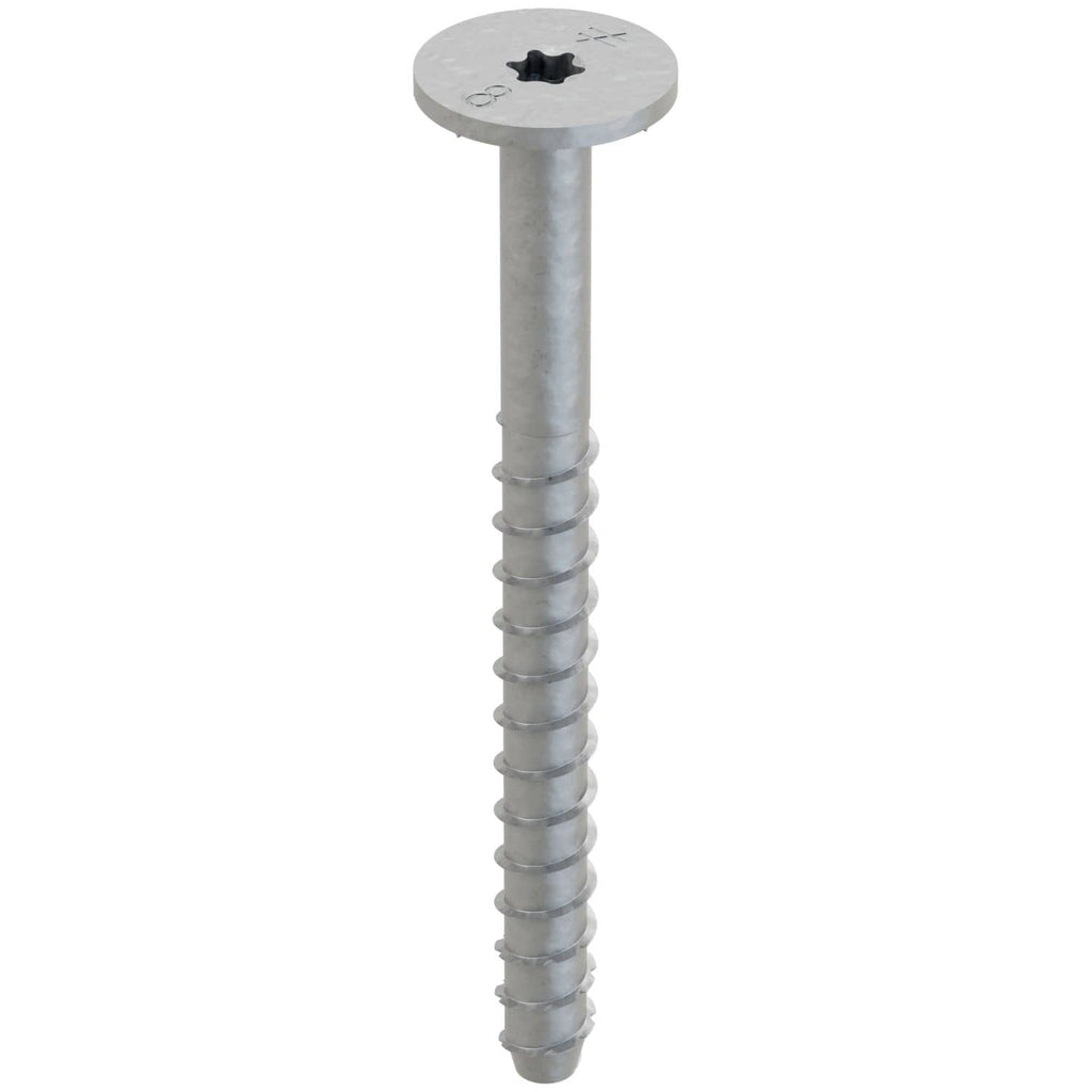 Simpson Strong-Tie THDB62800WHMG Titen HD 5/8-in. x 8-in. Mech. Galv. Washer-Head Heavy-Duty Screw Anchor, 10-Pack