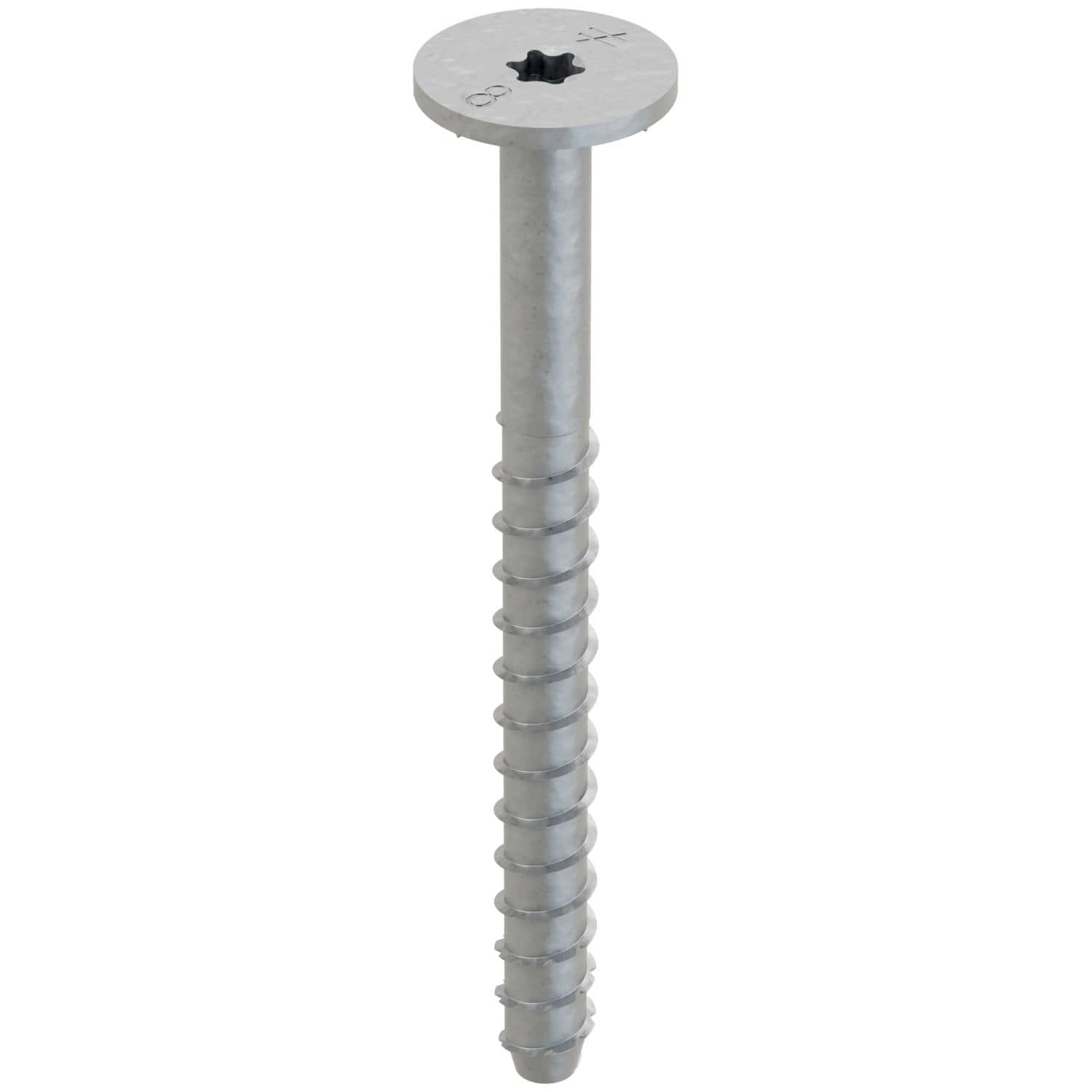 Simpson Strong-Tie THDB62800WHMG Titen HD 5/8-in. x 8-in. Mech. Galv. Washer-Head Heavy-Duty Screw Anchor, 10-Pack