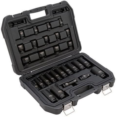 Dewalt DWMT19244 28 Piece 1/2-in Drive Standard & Deep Impact Socket Set 6 PT