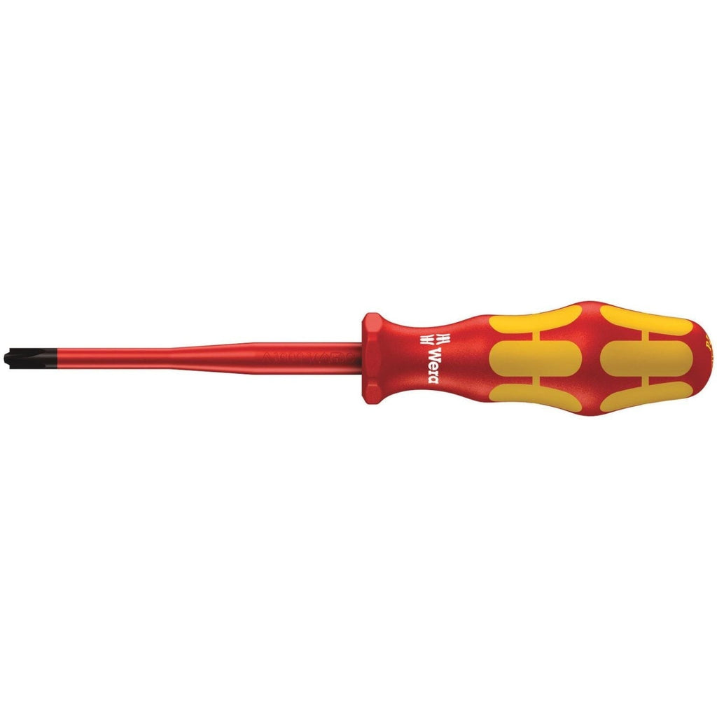 Wera 165 Iss Pz/S VDE Insulated Screwdriver With Reduced Blade Diameter For Plusminus Screws (Pozidriv/Slotted), # 2x100-mm.
