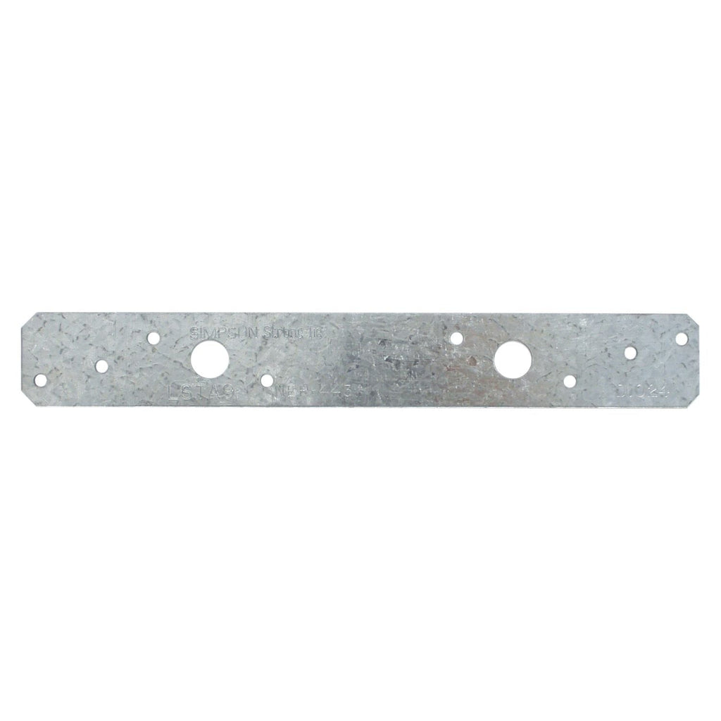Simpson Strong-Tie LSTA9 LSTA 1-1/4-in. x 9-in. 20-Gauge Galvanized Strap Tie