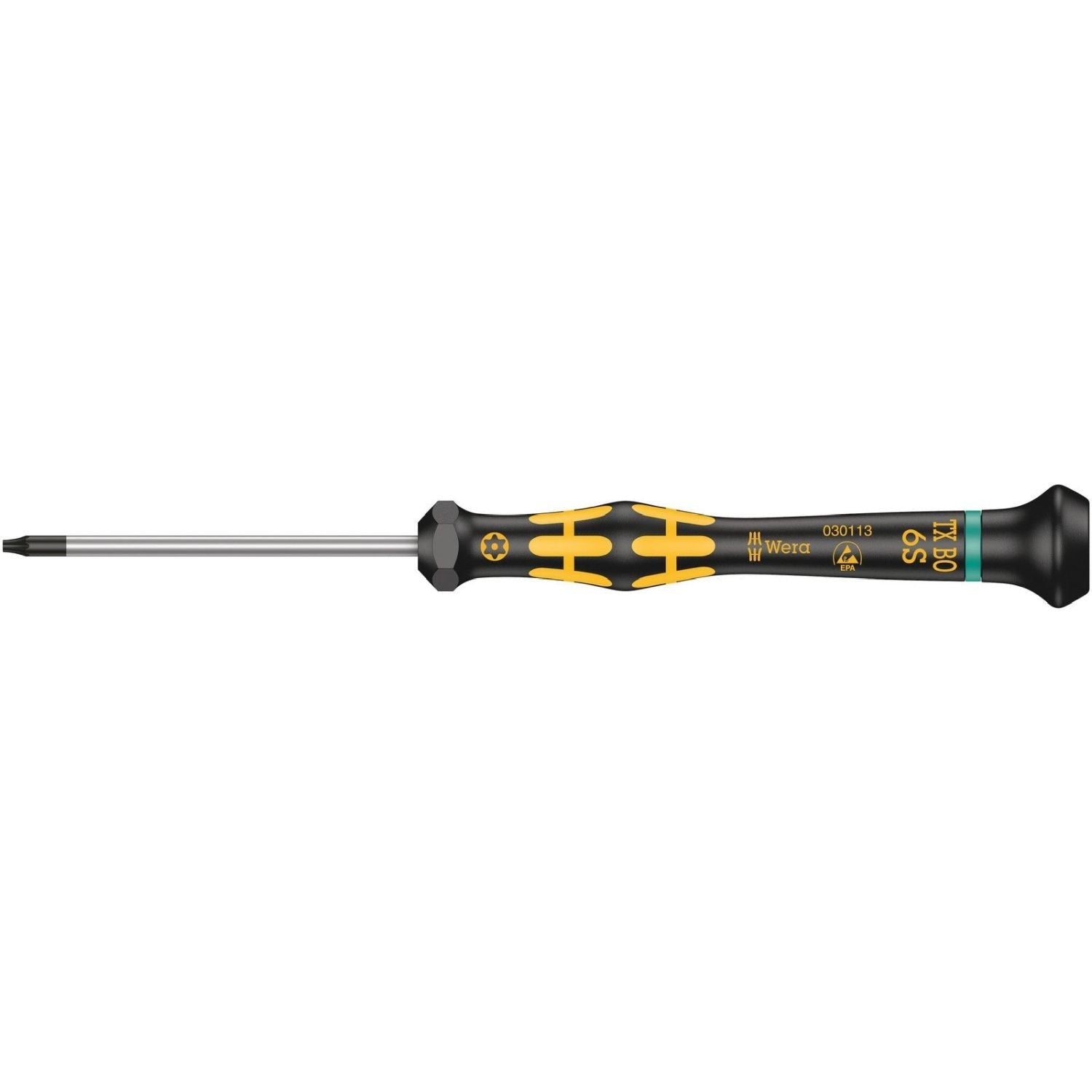 Wera 1567 Torx Bo Esd Kraftform Micro Screwdriver For Tamper-Proof Torx Screws, Torx 8 Box60-mm.