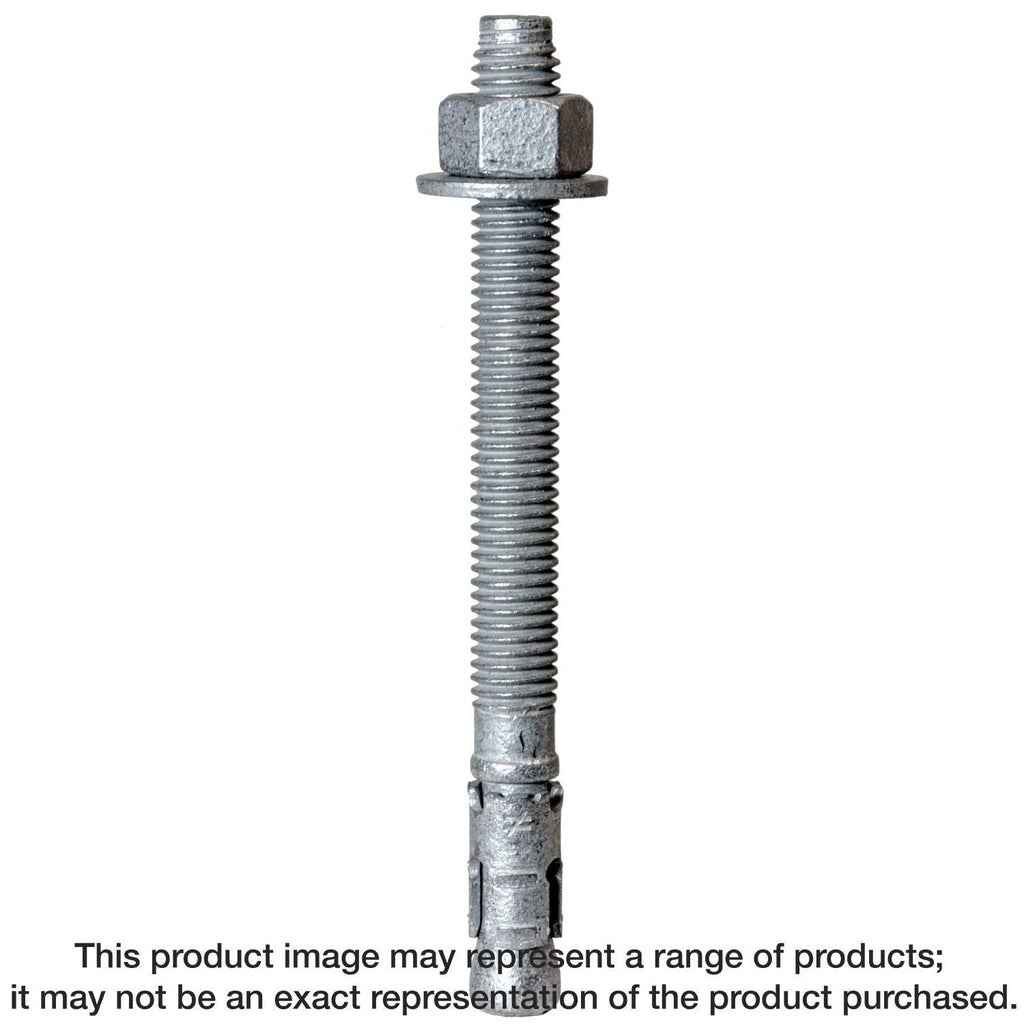 Simpson Strong-Tie STB2-50100MGR25 Strong-Bolt 2, 1/2-in. x 10-in. Mechanically Galvanized Wedge Anchor, 25-Pack