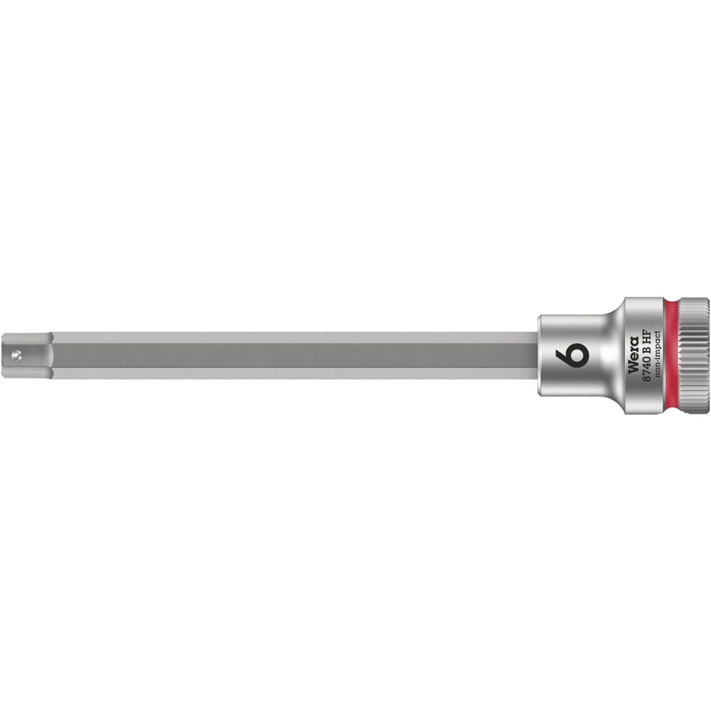 Wera 8740 B Hf Zyklop Bit Socket With Holding Function, 3/8-in. Drive, 6x107-mm.