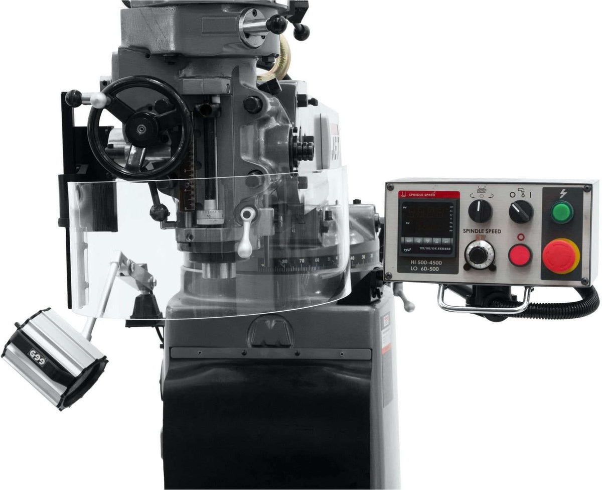 Jet Tools 690644 JTM-1050EVS2/230 Mill With 3-Axis Newall DP700 DRO (Quill) With X-Axis Powerfeed