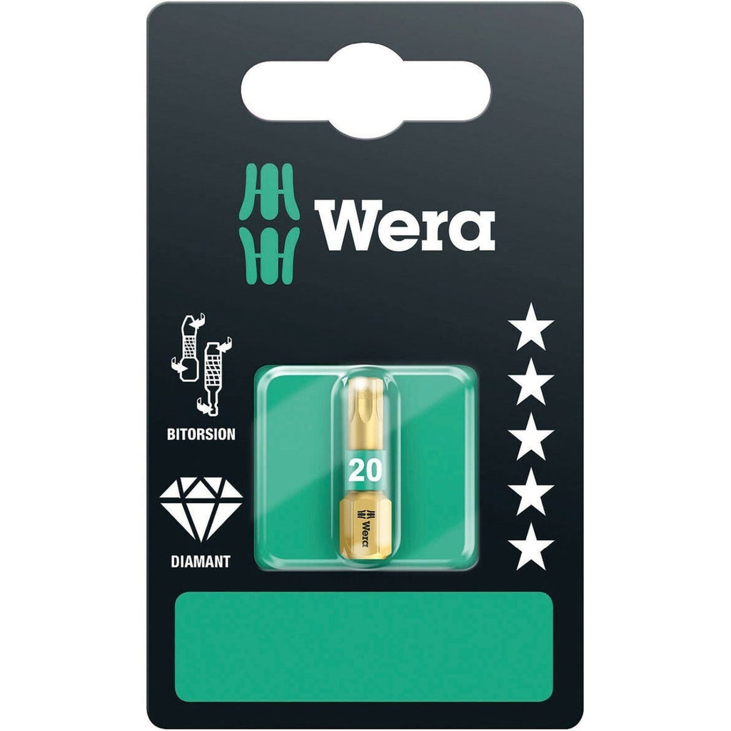 Wera 867/1 Bdc SB Torx Bit, Torx 20x25-mm.