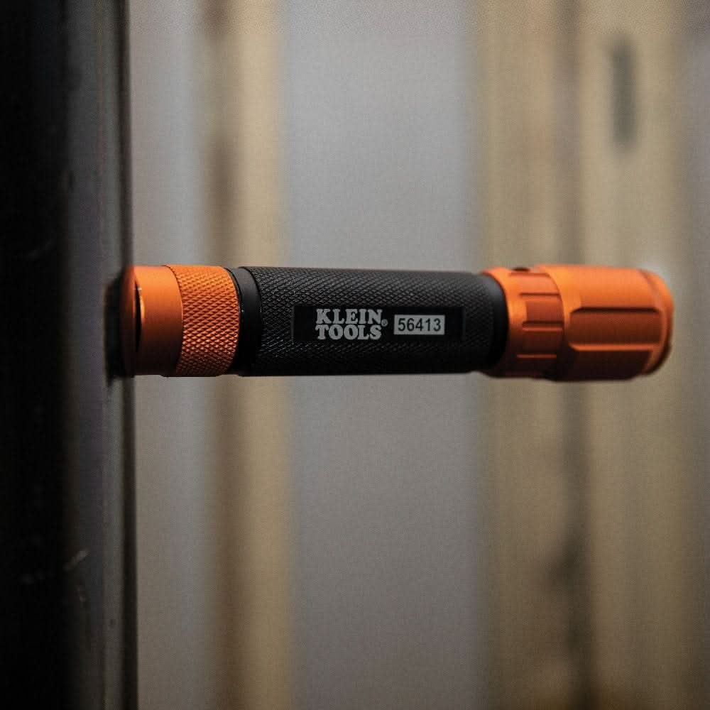 Klein Tools 56413 Rechargeable 2-Color LED Flashlight with Holster