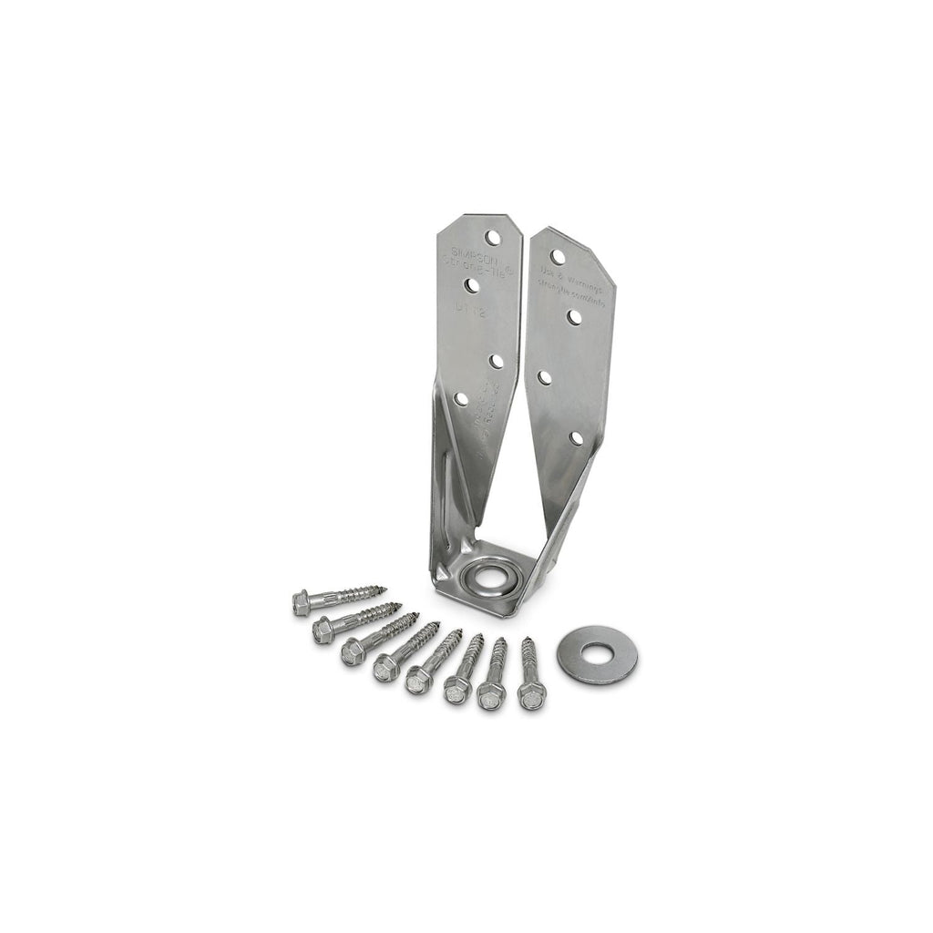 Simpson Strong-Tie DTT2SS-SDS2.5 DTT2SS Stainless-Steel Deck Tension Tie for 2x with 2-1/2-in. SDS Screws