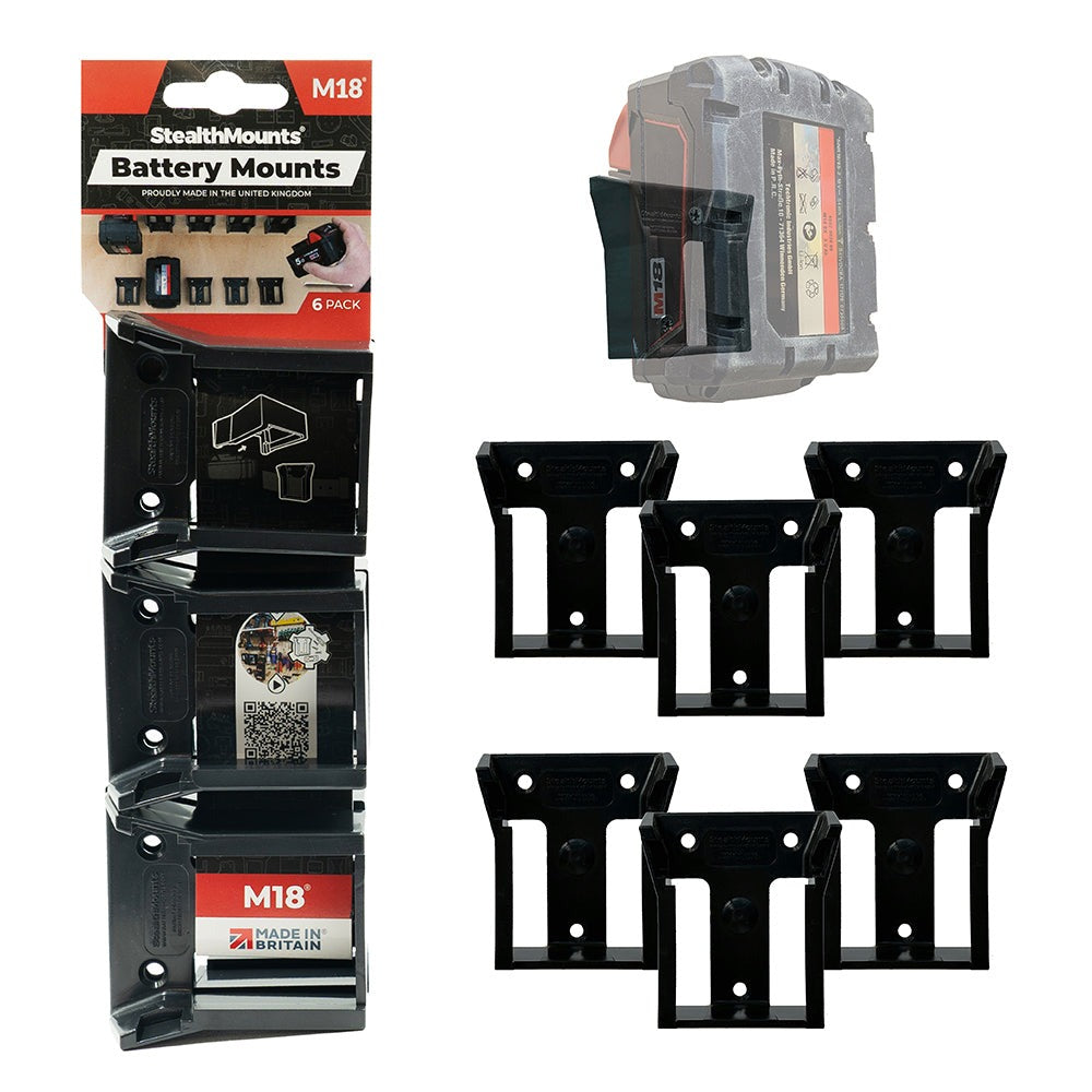 StealthMounts Battery Mounts for Milwaukee M18