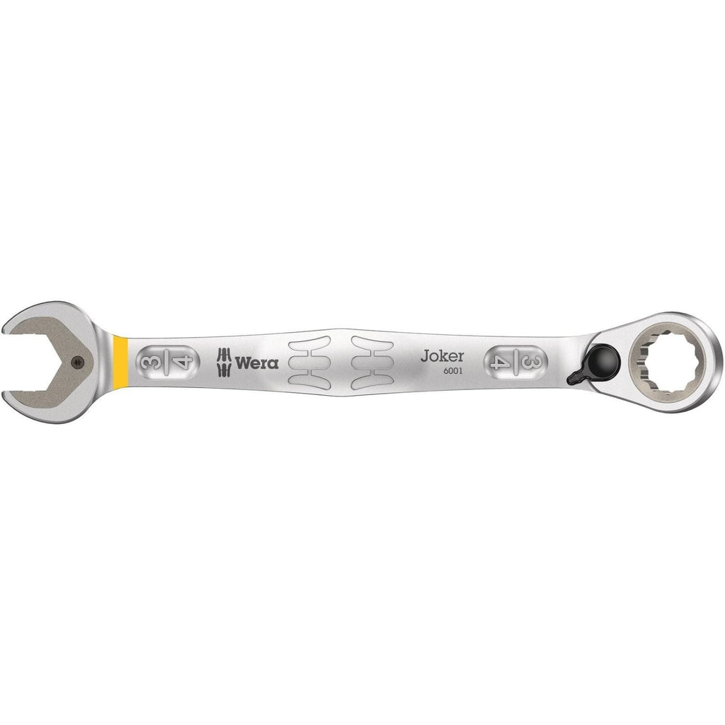 Wera 6001 Joker Switch Ratcheting Combination Wrench, With Switch Lever, Imperial, 3/4-in.x246-mm.