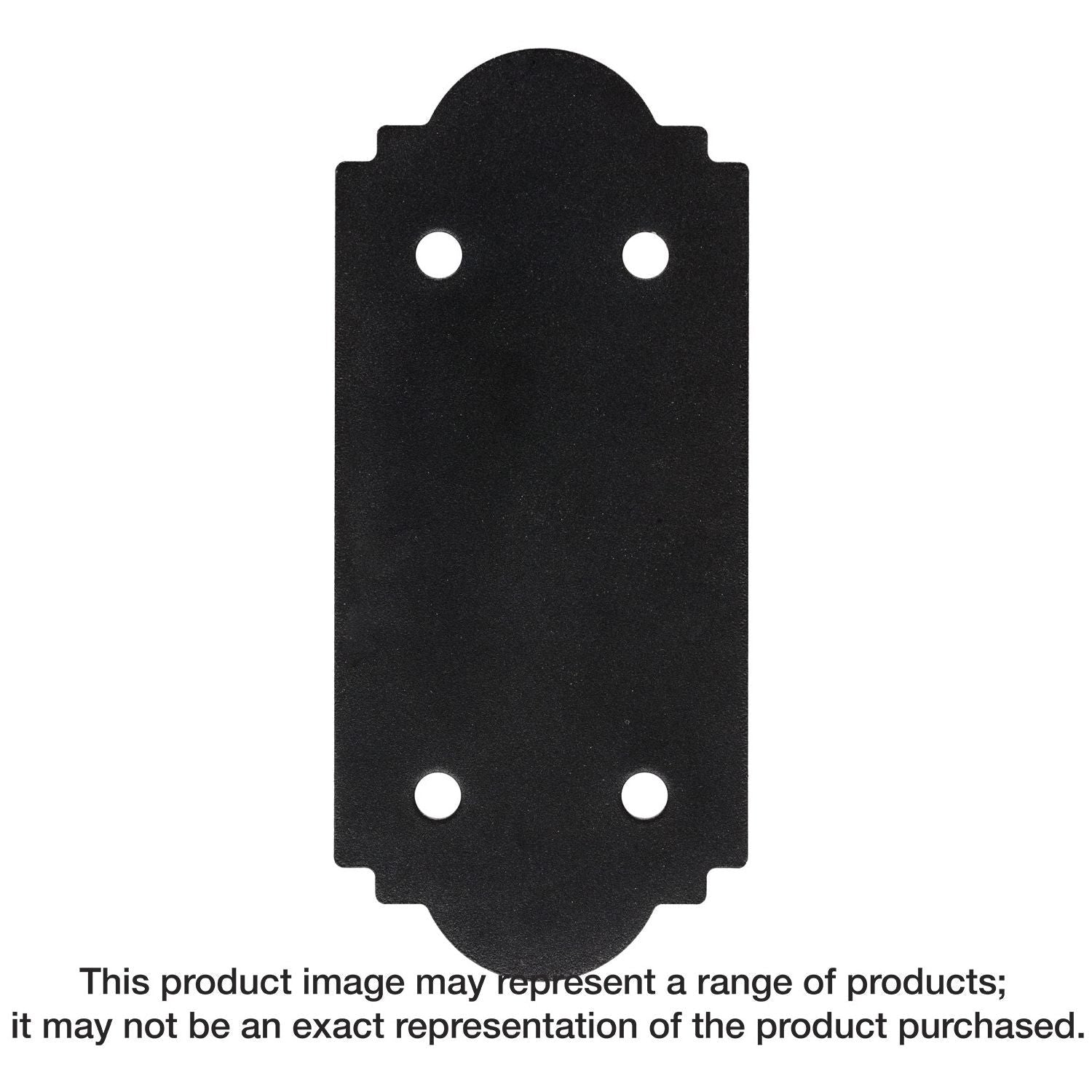 Simpson Strong-Tie APST612 Outdoor Accents Mission Collection ZMAX, Black Powder-Coated Strap for 6x