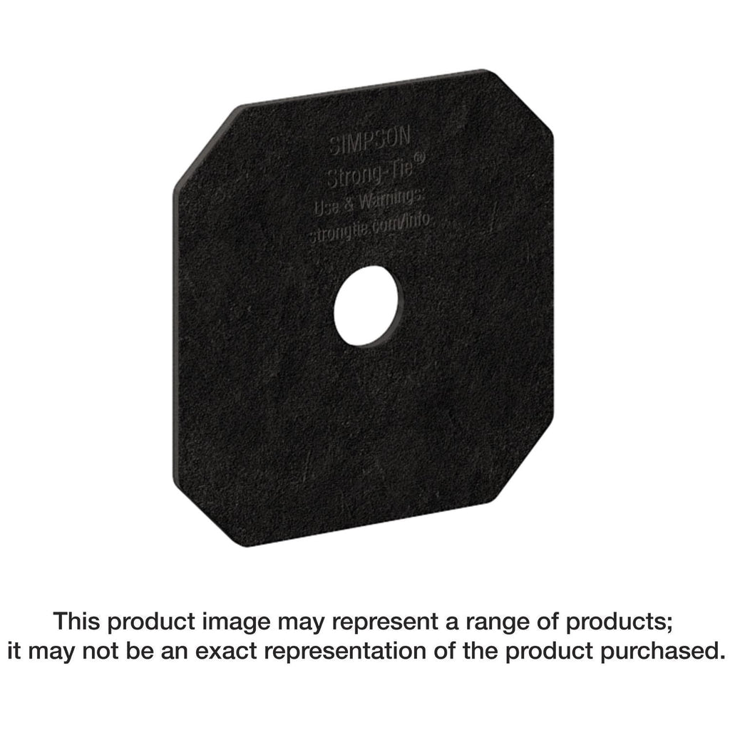 Simpson Strong-Tie APVDW56 Outdoor Accents Avant Collection Z-MAX, Black Powder-Coated Decorative Washer