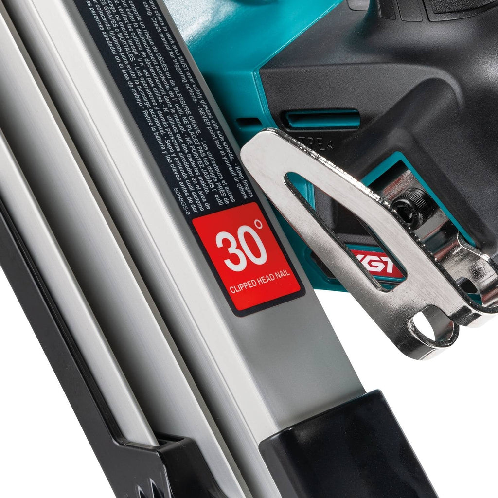 Makita GNB01Z 40V max XGT Brushless 30-Degree Clipped Head 3-1/2-in. Framing Nailer, Tool Only