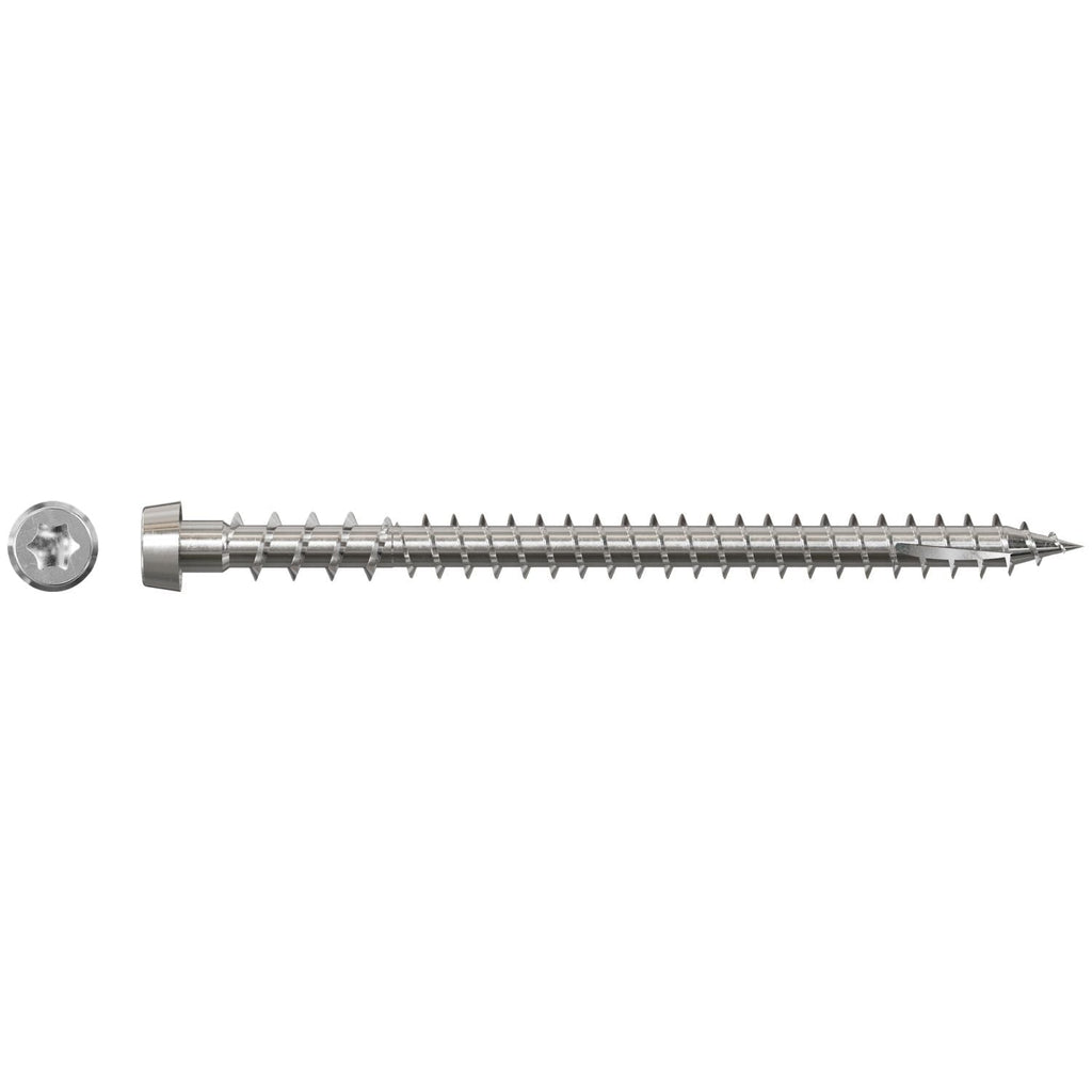 Simpson Strong-Tie DCU234S316 Deck-Drive DCU COMPOSITE Screw (Collated), #10 x 2-3/4-in. Type 316, 1000-Pack