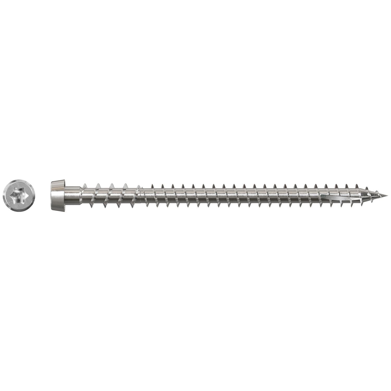 Simpson Strong-Tie DCU234S316 Deck-Drive DCU COMPOSITE Screw (Collated), #10 x 2-3/4-in. Type 316, 1000-Pack