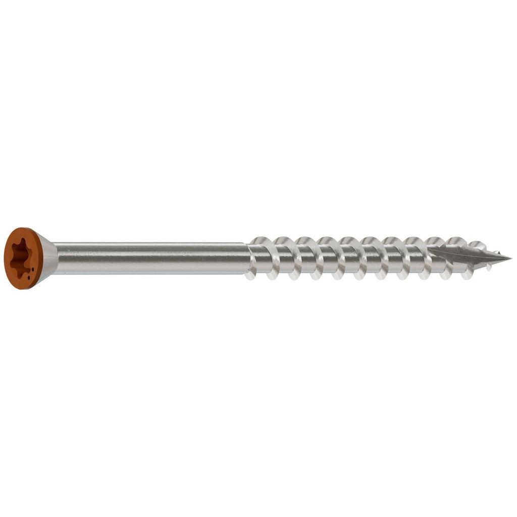 Simpson Strong-Tie S07225FTBTN04 Trim-Head Screw, 6-Lobe Drive, #7 x 2-1/4-in. T-15 Type 305, Tan 04, 1750-Pack