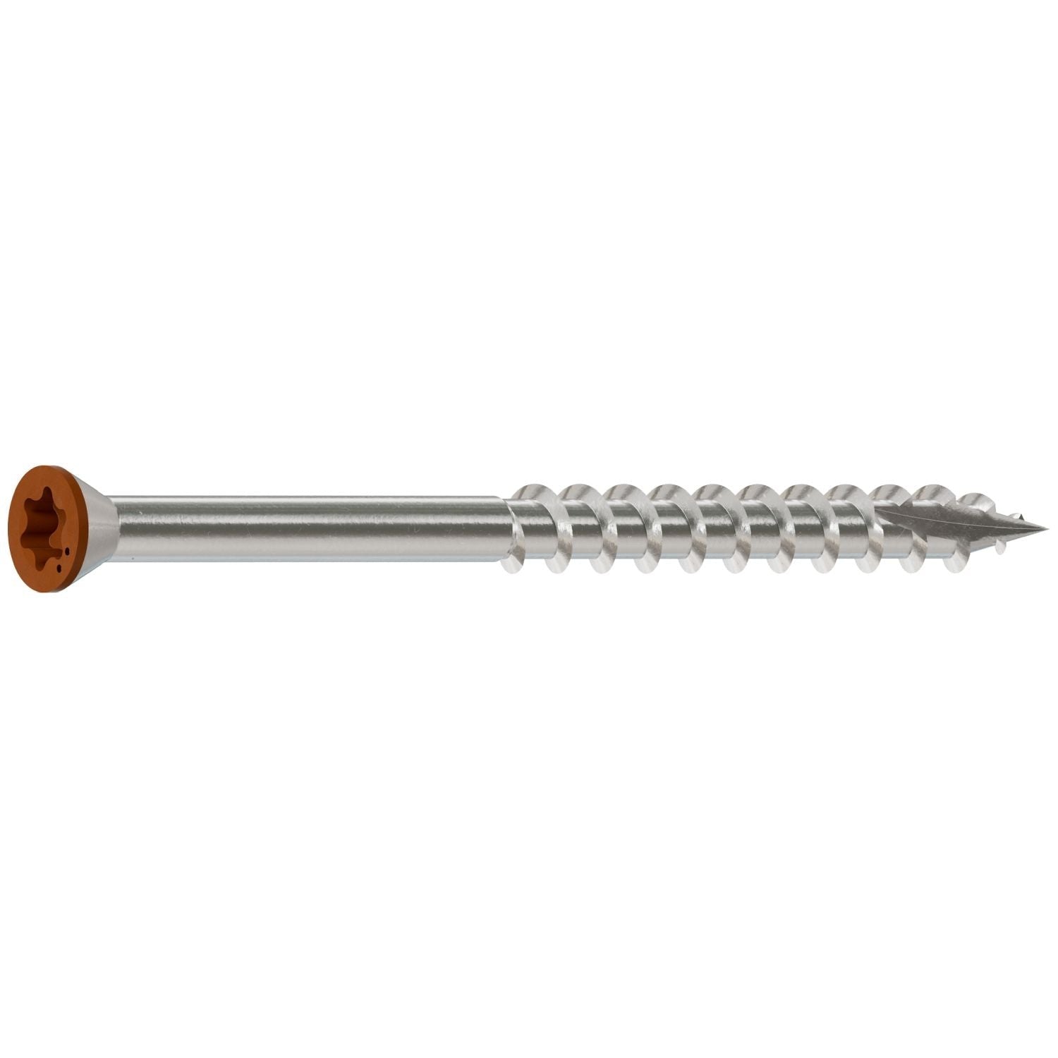Simpson Strong-Tie S07225FTBTN04 Trim-Head Screw, 6-Lobe Drive, #7 x 2-1/4-in. T-15 Type 305, Tan 04, 1750-Pack
