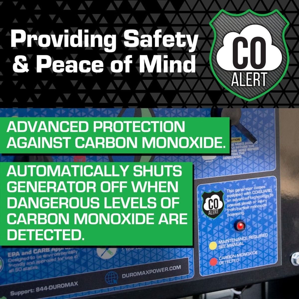 DuroMax XP13000HX 13000-Watt 500cc Dual Fuel Gas Propane Portable Generator with CO Alert