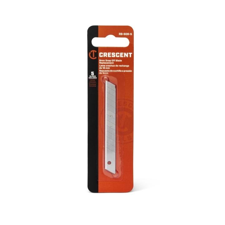 Crescent 9mm Snap-Off Replacement Blade 5-Pack (RBSO95)