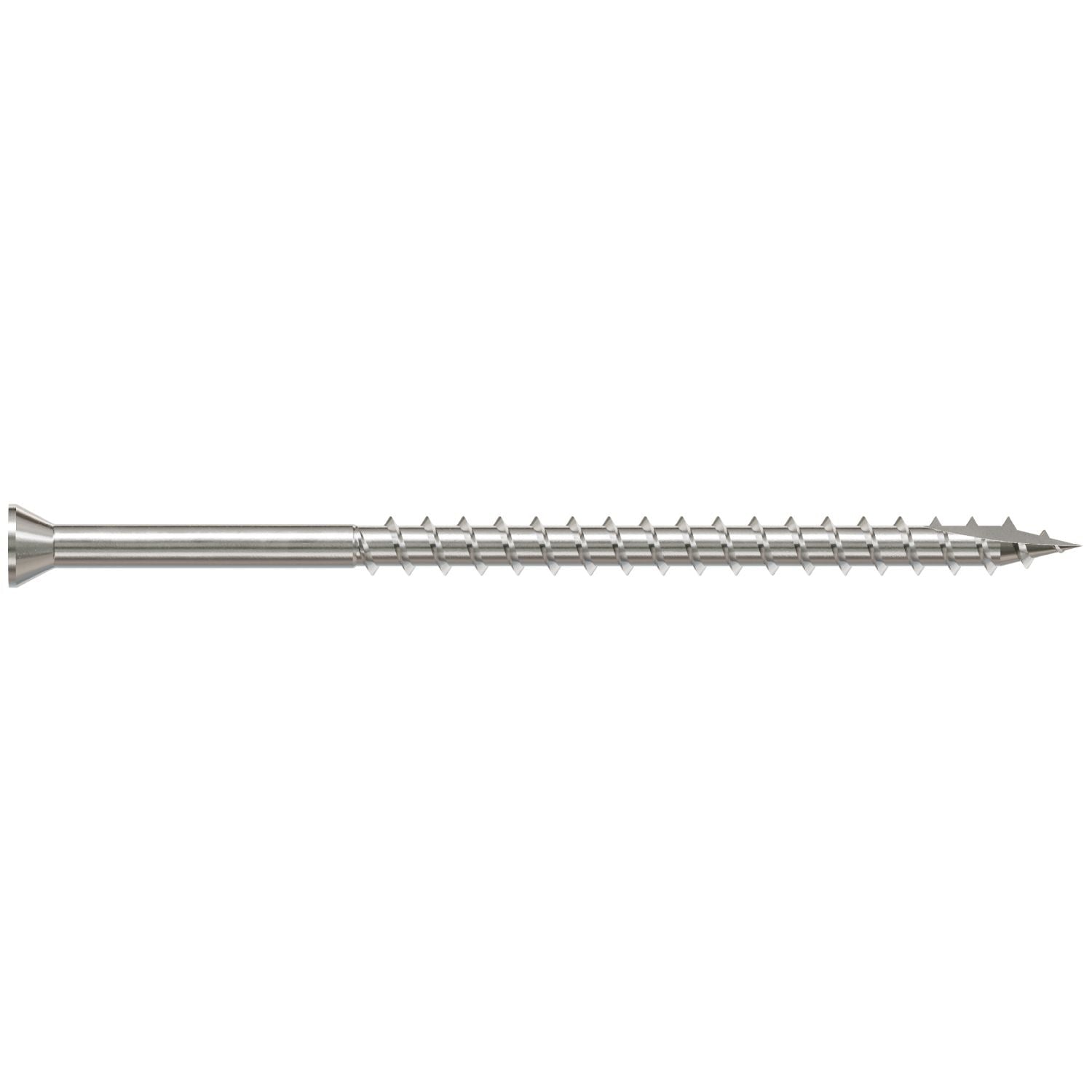 Simpson Strong-Tie S07C300FBP Trim-Head Screw, Square Drive, #7 x 3-in. #1 SQ, Type 305, 60-Pack