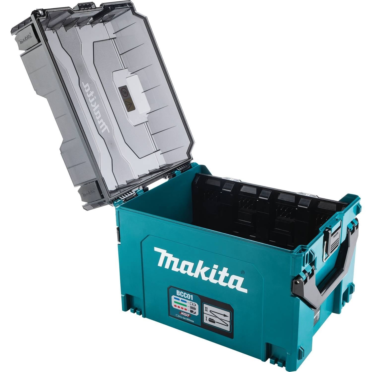 Makita BCC01 40V max XGT and 18V LXT 8-Port Charging Case