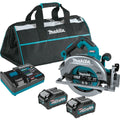 Makita 40V max XGT Brushless Cordless 7-1/4" AWS Circular Saw 4.0Ah Kit w/ 2-Batteries