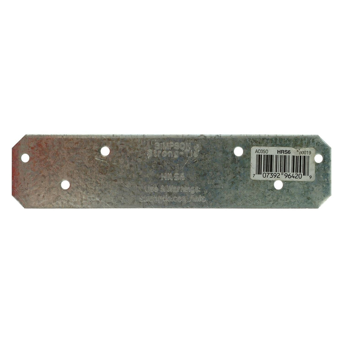 Simpson Strong-Tie HRS6 HRS 6-in. 12-Gauge Galvanized Heavy Strap Tie