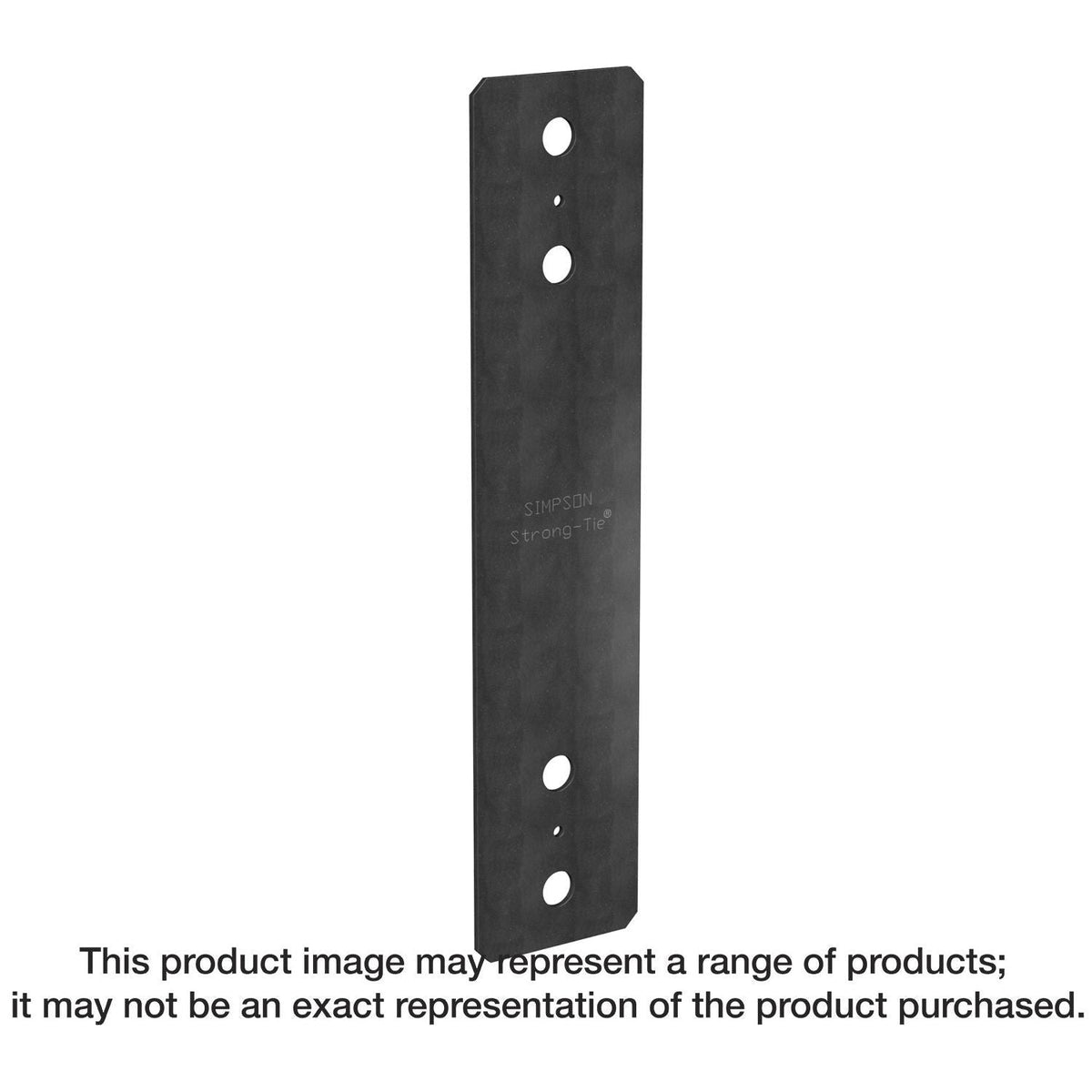 Simpson Strong-Tie PS418PC PSPC 4-in. x 18-in. Black Powder-Coated Piling Strap