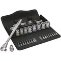 Wera 8100 SB 8 Zyklop Metal Ratchet Set With Switch Lever, 3/8-in. Drive, Metric, 29-Pieces