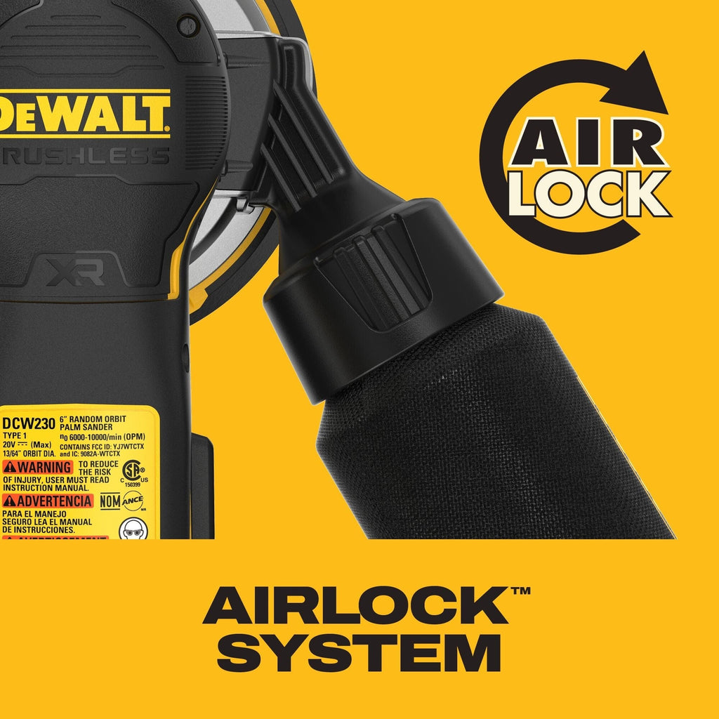 DEWALT 20V MAX XR 6-in. Random Orbital Sander, Tool Only (DCW230B)