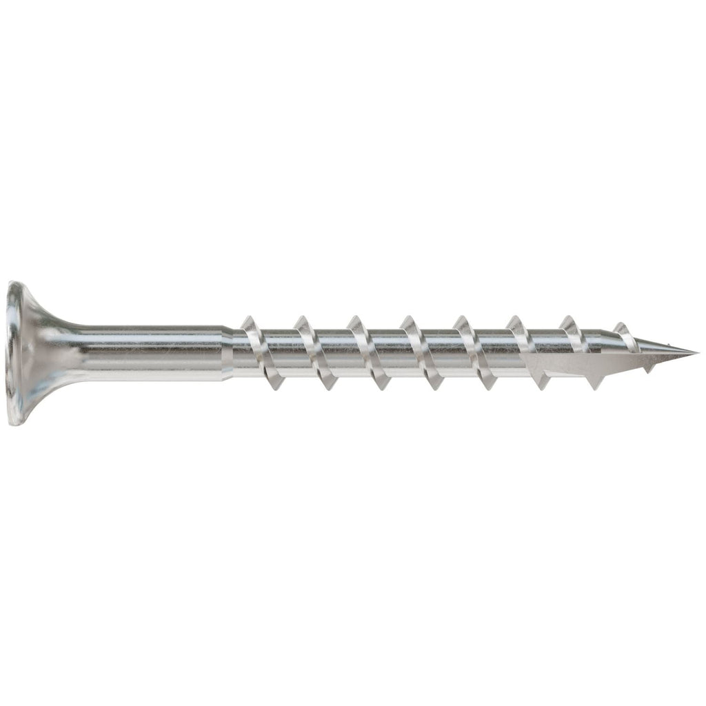 Simpson Strong-Tie T08162DBB Bugle-Head Wood Screw, Square Drive, #8 x 1-5/8-in. #2 Square, Type 316, 4000-Pack