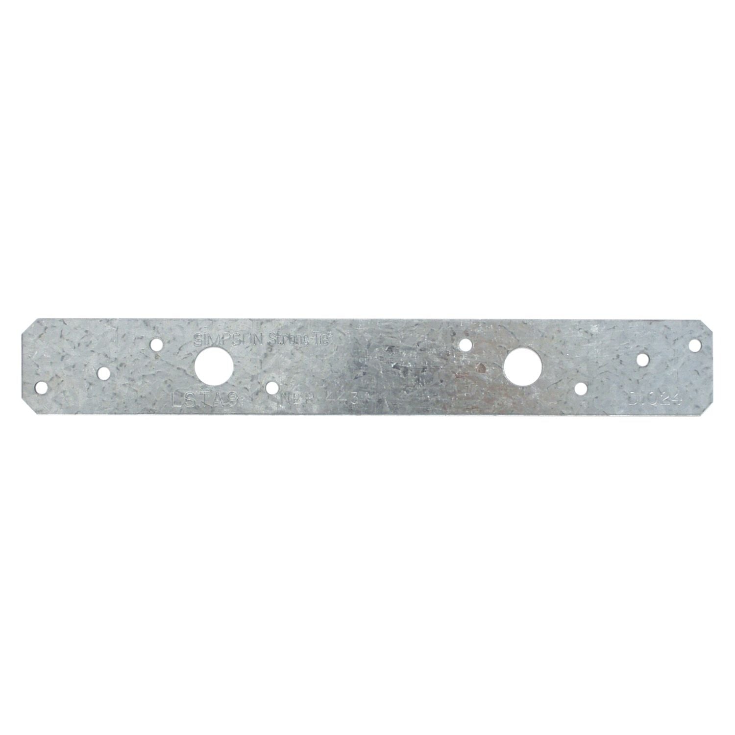 Simpson Strong-Tie LSTA9 LSTA 1-1/4-in. x 9-in. 20-Gauge Galvanized Strap Tie