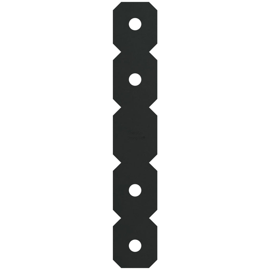Simpson Strong-Tie OS OS 2-in. x 12-in. Black Powder-Coated Ornamental Strap