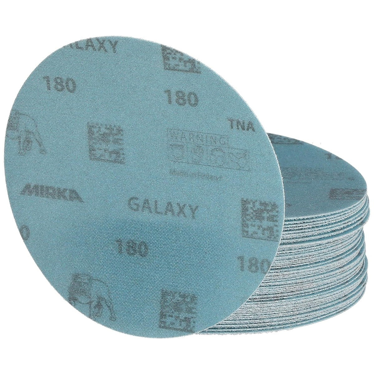 Mirka Galaxy 5-in. 180 Grit Hook and Loop Sanding Discs, 50-Pack (FY-612-180)