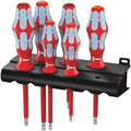 Wera 3165 I/6 Screwdriver Set, Stainless And Rack, 6-Pieces