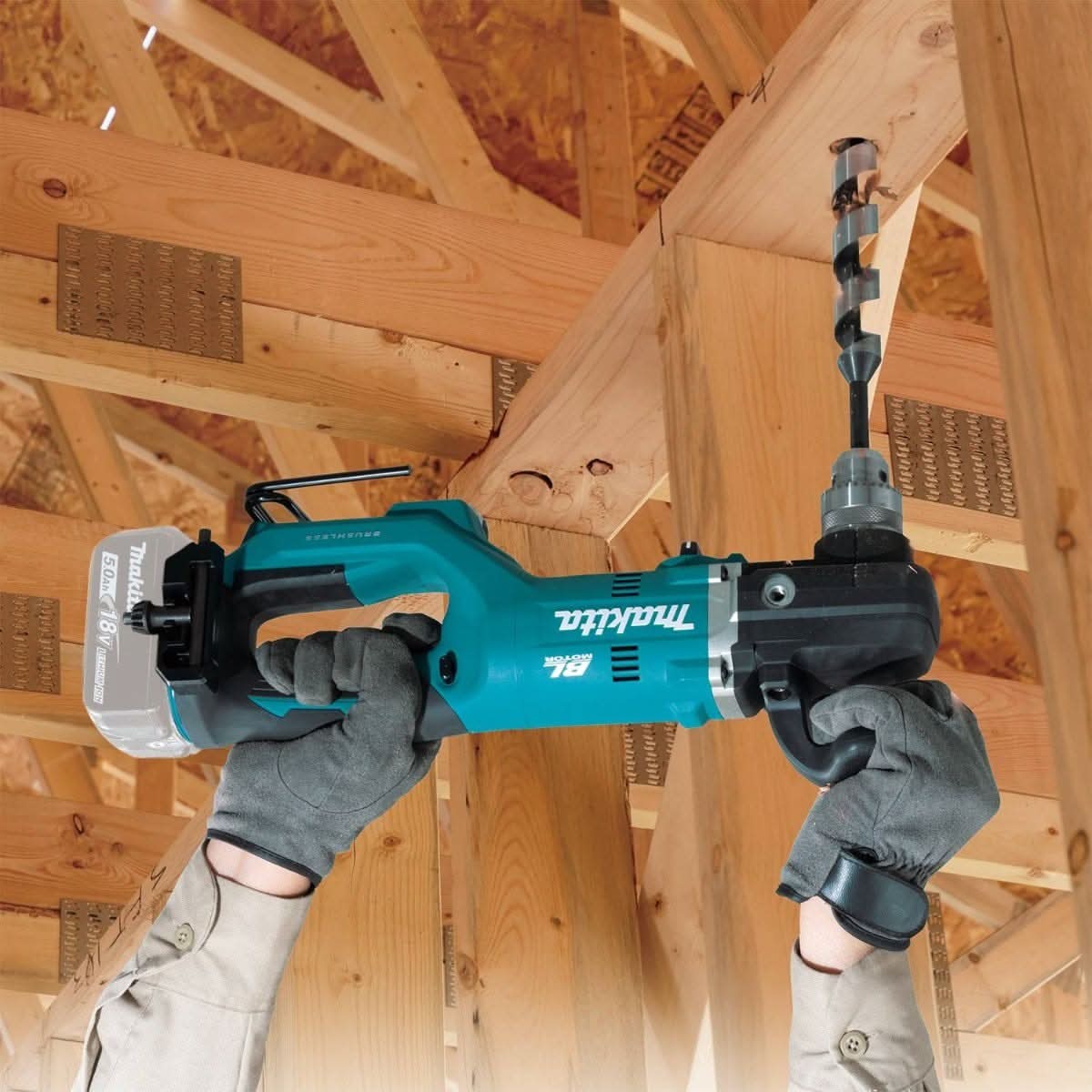 Makita XAD05Z 18V LXTÂ® Lithium-Ion Brushless Cordless 1/2" Right Angle Drill, Tool Only