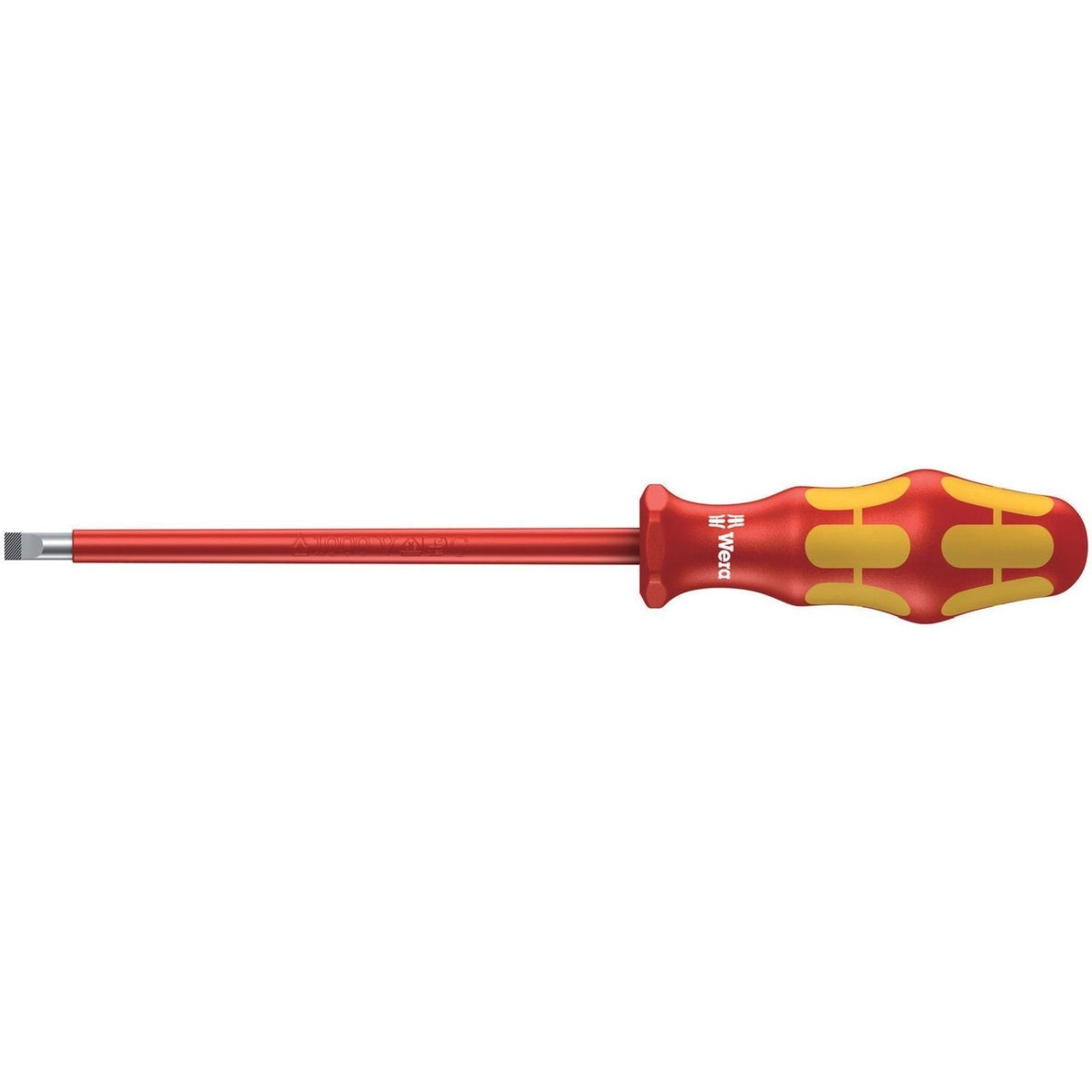 Wera 160 I VDE Insulated Screwdriver For Slotted Screws, 1.2x6.5x150-mm.
