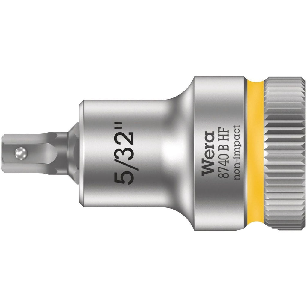 Wera 8740 B Hf Zyklop Bit Socket With Holding Function, 3/8-in. Drive, 5/32-in.x35-mm.
