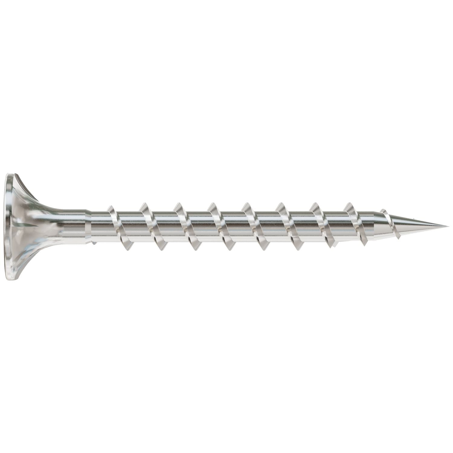 Simpson Strong-Tie T08C162WQM Fiber-Cement Screw, #8 x 1-5/8-in. #2 Square Wafer-Head, Type 316, 1000-Pack