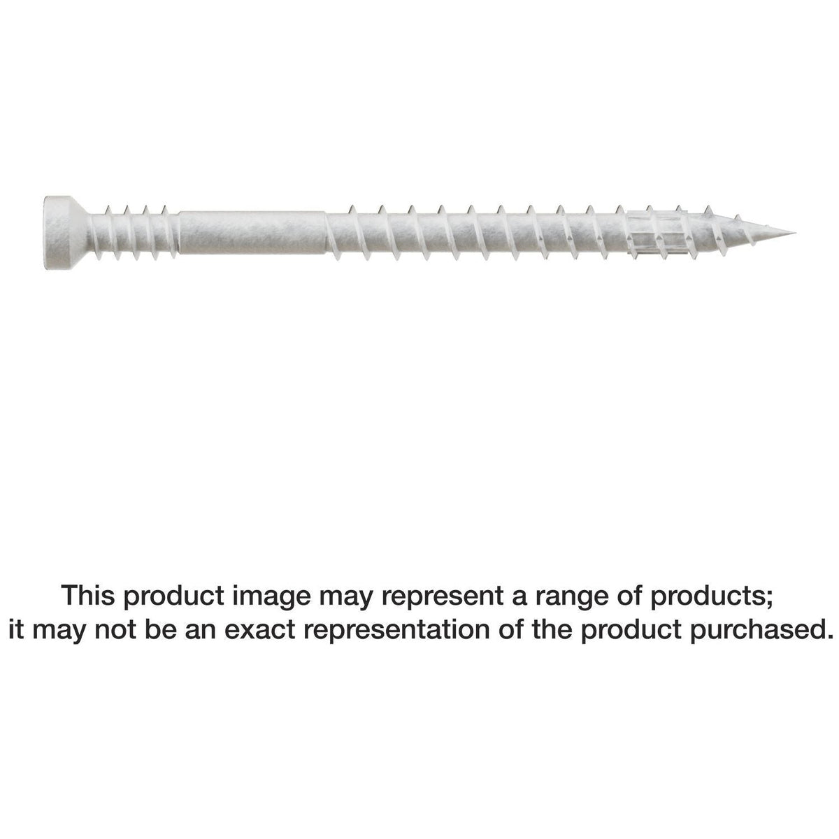 Simpson Strong-Tie FT07200R100W Finish Trim Screw, #7 x 2-in. T10, Trim-Head, Quik Guard, White, 100-Pack