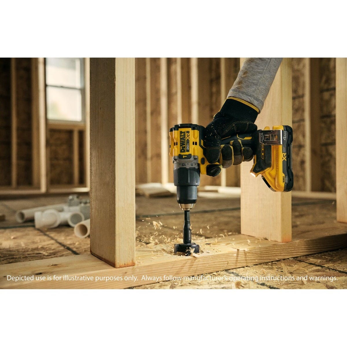 DeWALT DCD806B 20V MAX XR Brushless Cordless 1/2-in. Hammer Drill w/ POWERSTACK 3.5Ah Battery & Charger Starter Kit