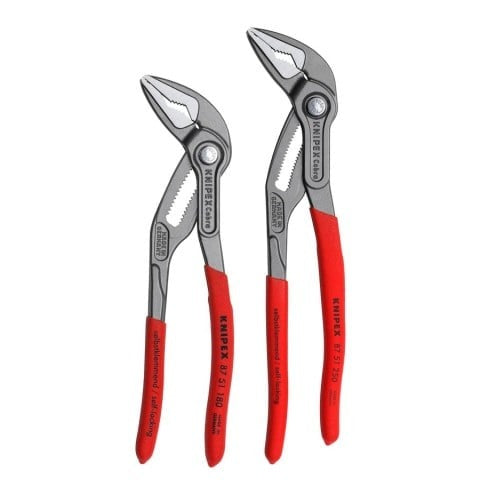 Knipex 2 Pc Cobra ES Extra-Slim Pliers Set, 7-1/4-in. and 10-in. (9K 00 80 189 US)