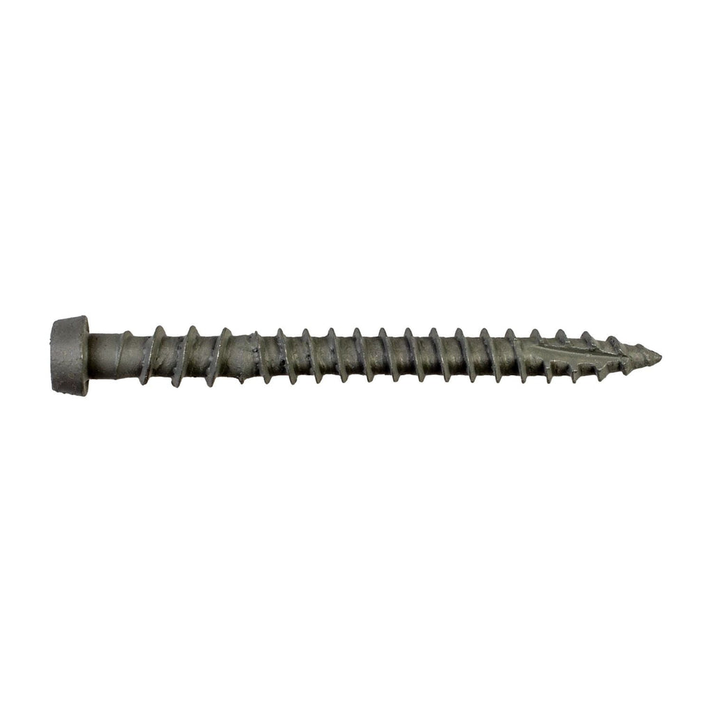 Simpson Strong-Tie DCU2GRR350 Deck-Drive DCU COMPOSITE Screw, #10 x 2-in. T20, Quik Guard, Gray, 350-Pack