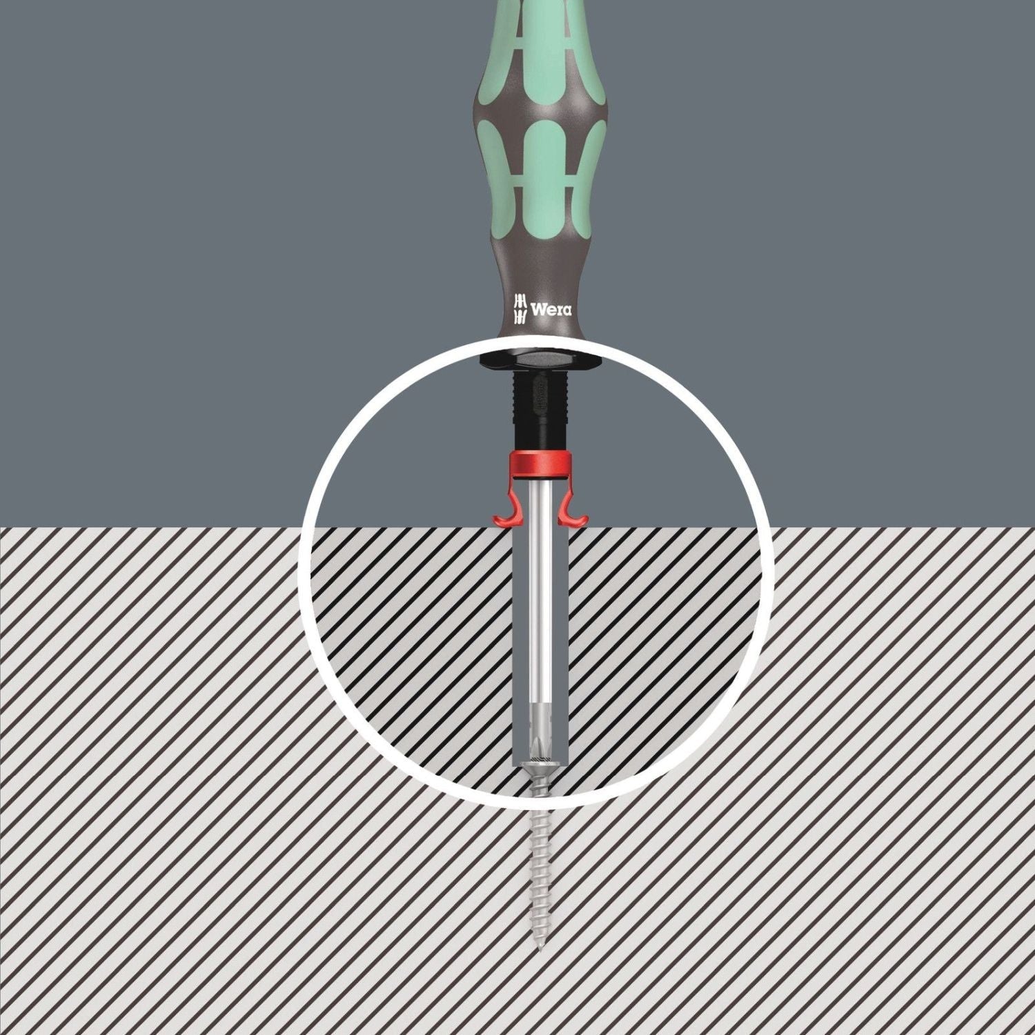 Wera 1441 SB Screw Gripper Attachment For Screwdriver Blades, Long Bit And L-Keys, With Holding Function For Screws, 4.5-6x41-mm.