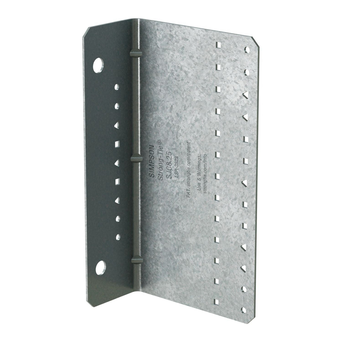 Simpson Strong-Tie SJC8.25-R15 SJC 2-in. x 4-1/2-in. x 8-1/4-in. 14-Gauge Galvanized Steel-Joist Connector, 15-Pack