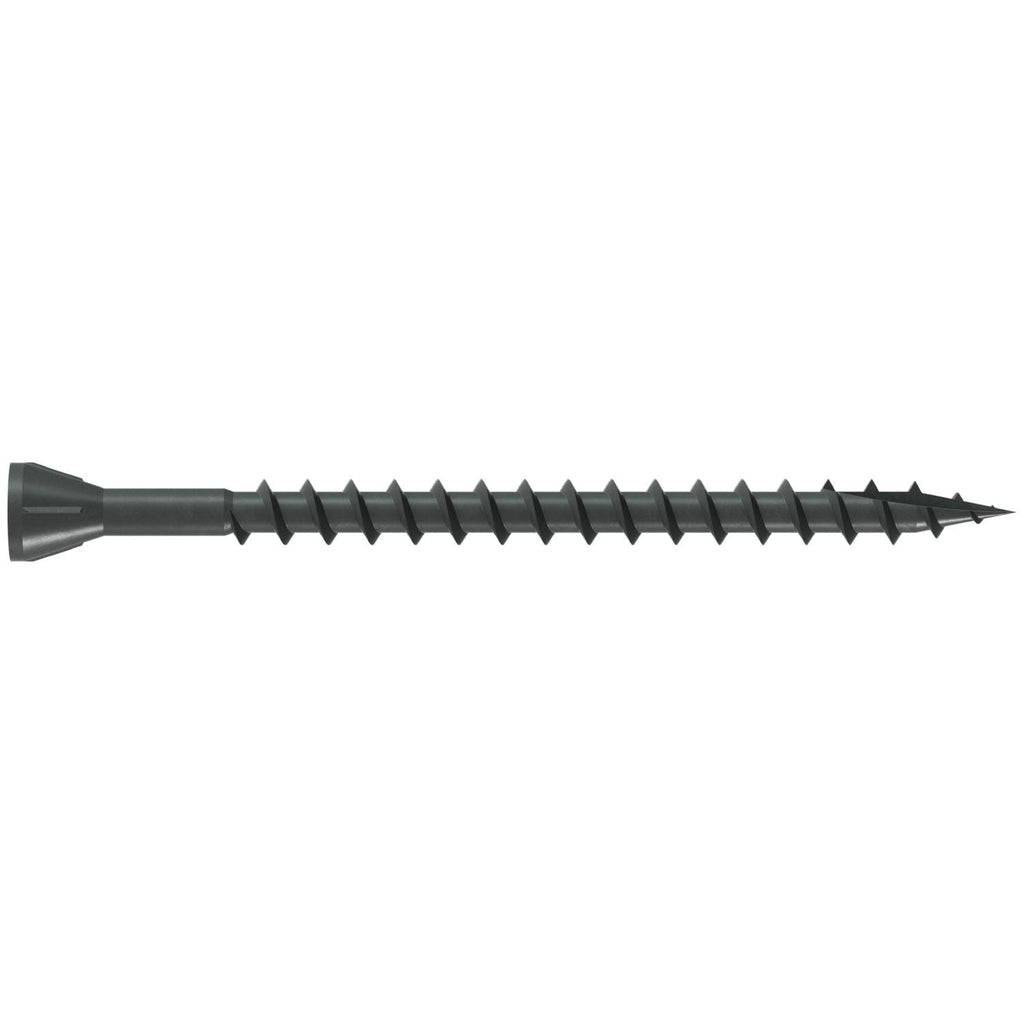 Simpson Strong-Tie DTHQ212S Trim-Head Screw, Type-17 Point, #8 x 2-1/2-in. #2U Square Drive, Quik Guard, 1500-Pack