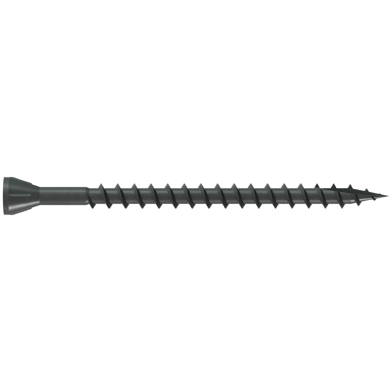 Simpson Strong-Tie DTHQ212S Trim-Head Screw, Type-17 Point, #8 x 2-1/2-in. #2U Square Drive, Quik Guard, 1500-Pack
