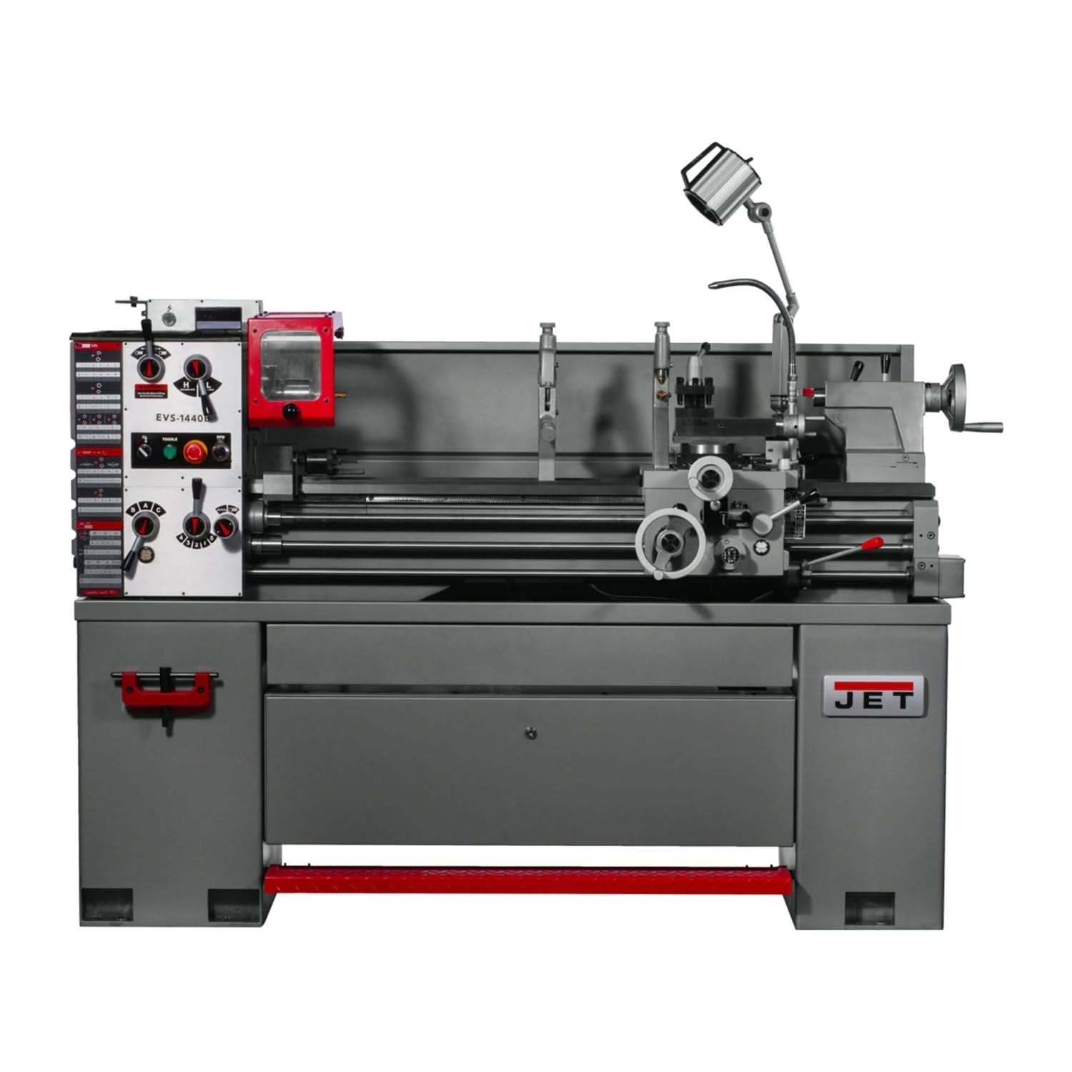 JET 311450 EVS-1440 Electronic Variable Speed lathe with Newall DP700 DRO and Taper Attachment, 3HP