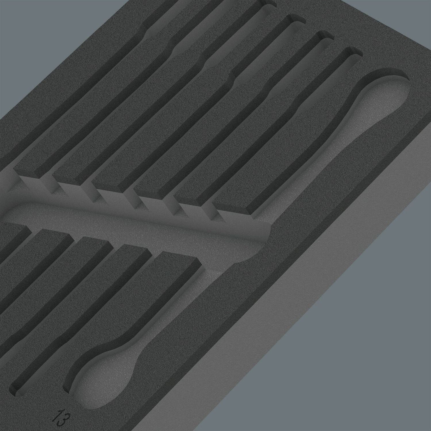 Wera 9830 Foam Insert 6000 Joker Set 1, Empty, 172x30x392-mm.
